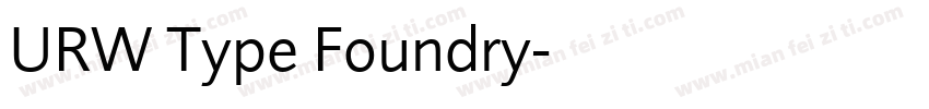 URW Type Foundry字体转换